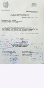 RECTOR pago viernesoficio para el SPUM 3R