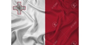 Waving Malta Flag