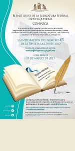 Revista de la Juricatura convocatoria cartel 43 2R