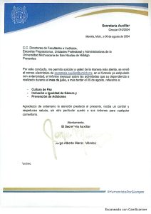 circular no. 10 Cultura de Paz